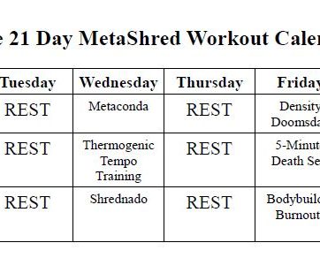 The 21 Day Metashred